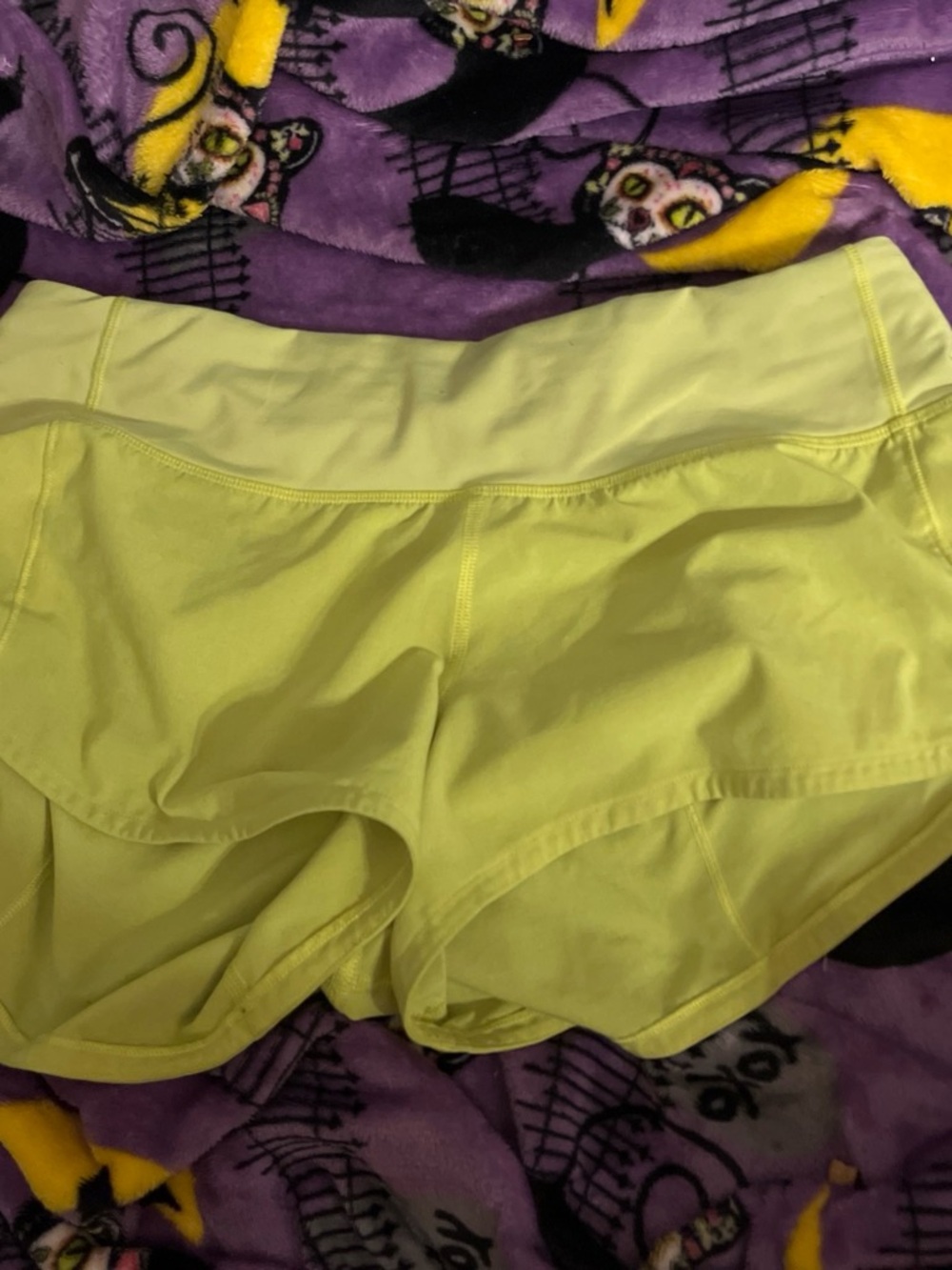 lululemon athletica Neon Yellow Workout Shorts